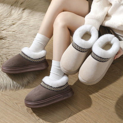 Plus Size Soft Suede Slippers - image 1