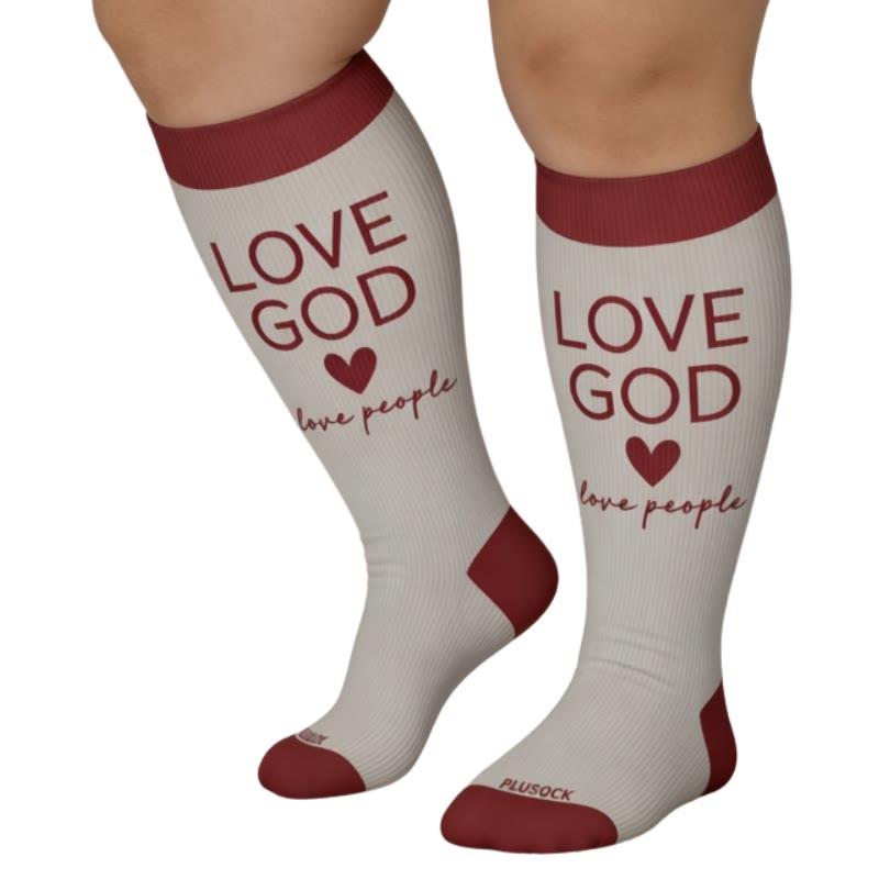 Plus Size Christian Faith Compression Socks(3 Pairs) - image 2