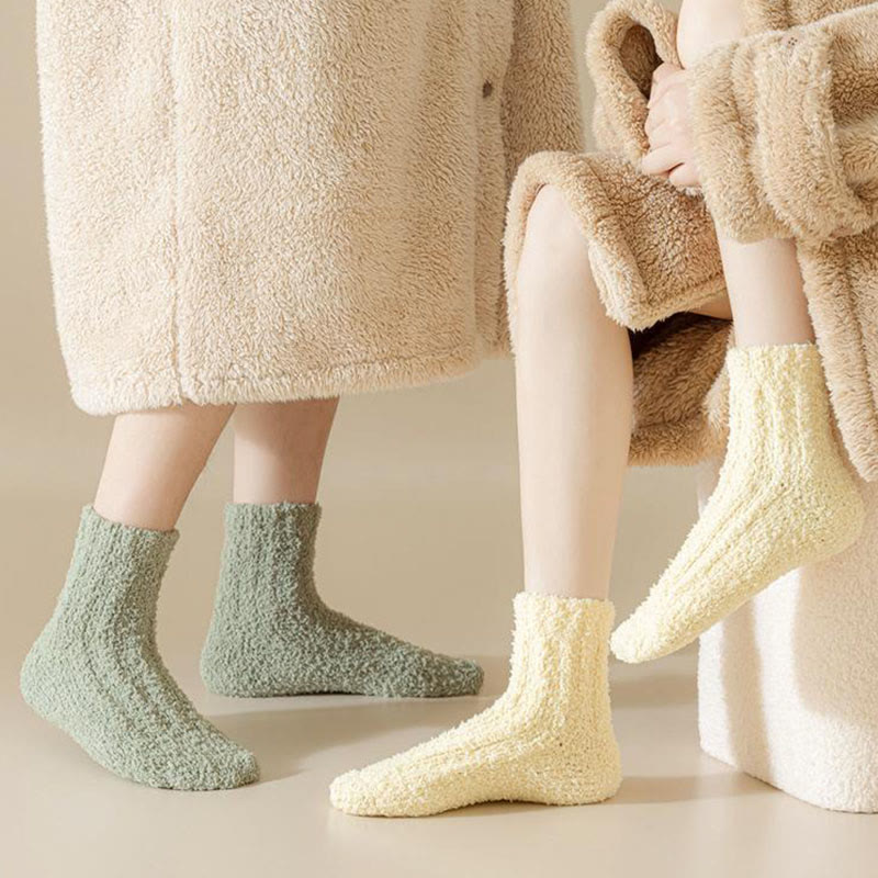 Solid Color Sleep Socks - image 4