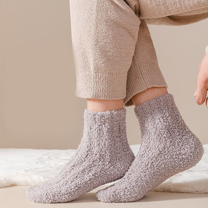 Solid Color Sleep Socks - image 7
