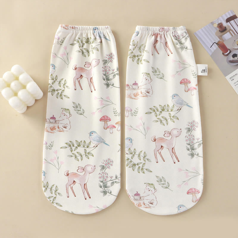 Cloud Soft Cotton Sleep Socks(2 Pairs) - White - One Size - image 3