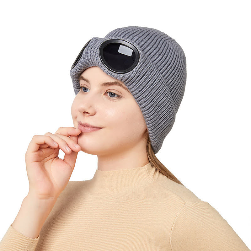 Keep Warm Beanie With Goggles - image 7