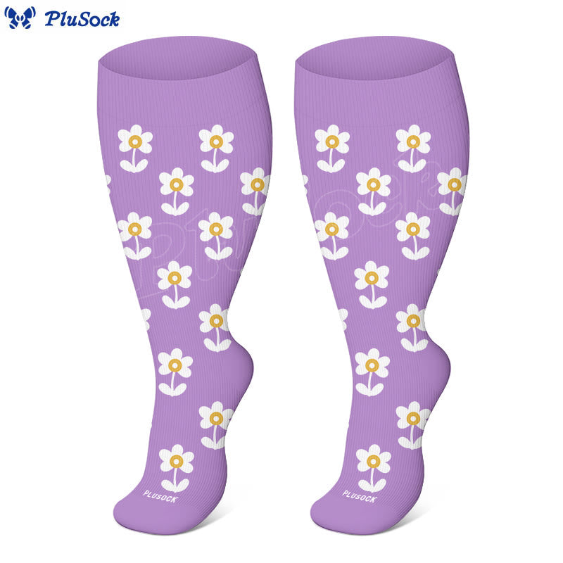 Plus Size Trio Flora Compression Socks - image 11