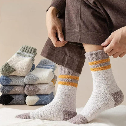 Fleece Winter Quarter Socks(7 Pairs) - Multicolor - EU39-44(US6-10) - image 10