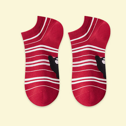 Festive Red Ankle Socks(5 Pairs) - image 13