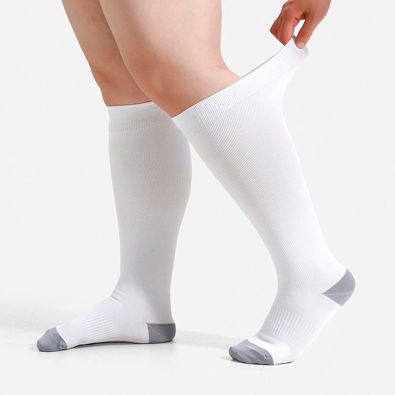 Plus Size Soft Bamboo Fiber Compression Socks - image 15