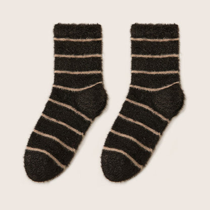 Thermal Double Fleece Sleep Socks(3 Pairs) - Black - EU36-40(US3-7) - image 14