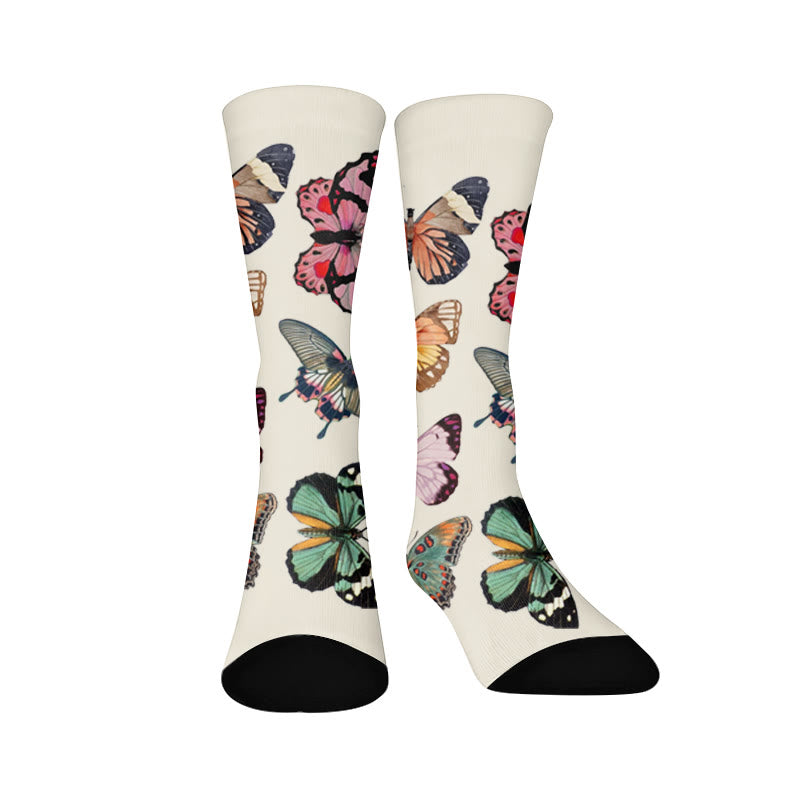 Butterfly Heart Leopard Print Socks - Butterfly(1 Pair) - EU37-44(US4-10) - image 7