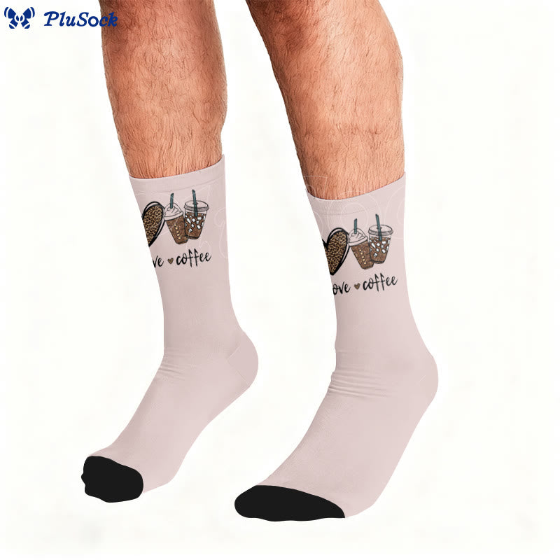 Butterfly Heart Coffee Socks - image 3