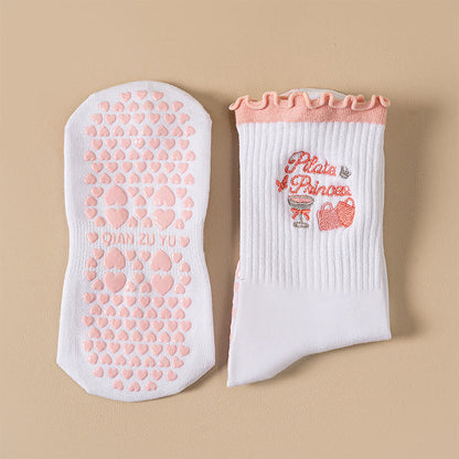 Cherry Coffee Grip Socks(4 Pairs) - image 6