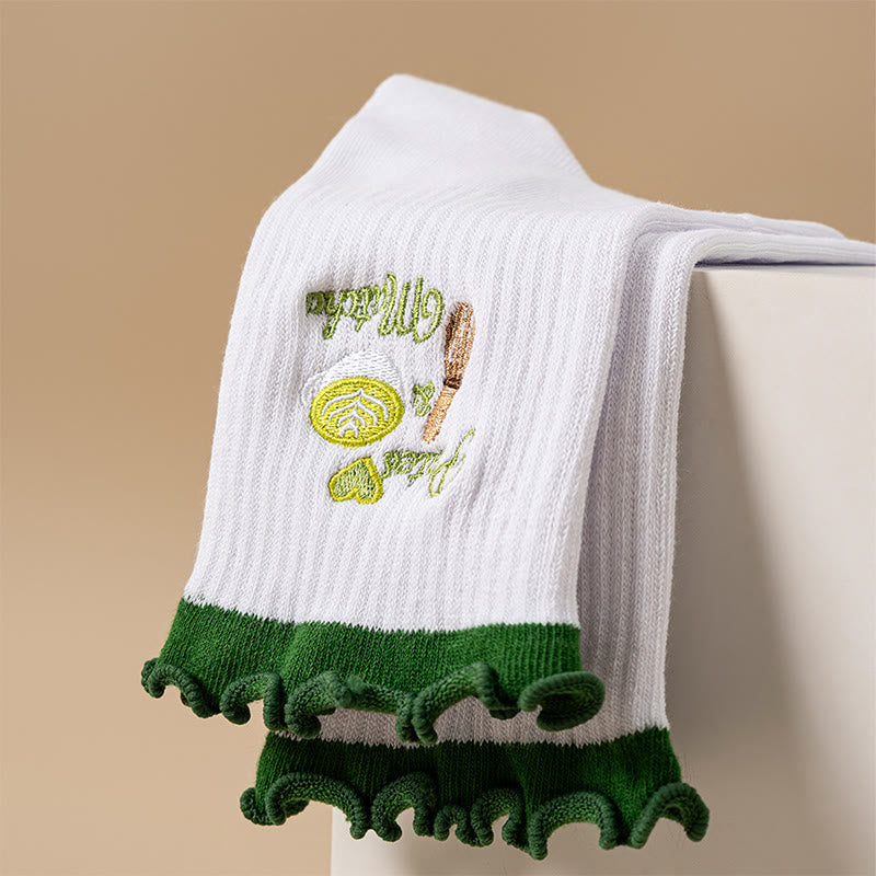 Cherry Coffee Grip Socks(4 Pairs) - image 12