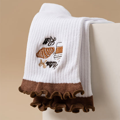 Cherry Coffee Grip Socks(4 Pairs) - image 13