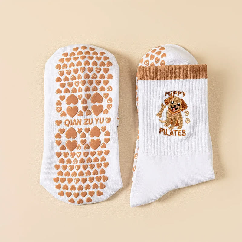 Puppy Coffee Grip Socks(3 Pairs) - image 5