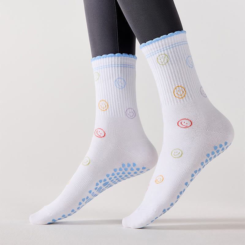 Flower Cherry Heart Grip Socks(4 Pairs) - image 9