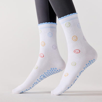 Flower Cherry Heart Grip Socks(4 Pairs) - image 9