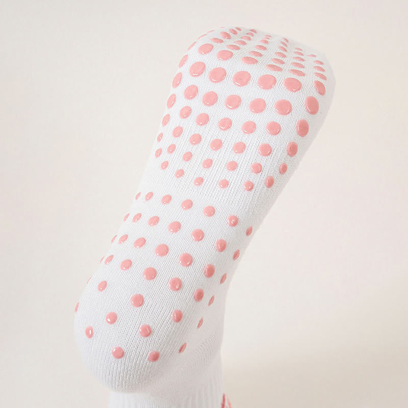 Delicate Bow Embroidery Grip Socks(4 Pairs) - image 11