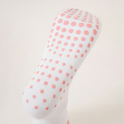 Delicate Bow Embroidery Grip Socks(4 Pairs) - image 11