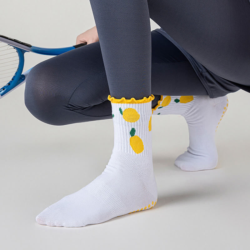 Cherry Lemon Grip Socks(3 Pairs) - image 8