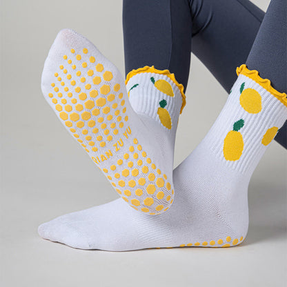 Cherry Lemon Grip Socks(3 Pairs) - image 7
