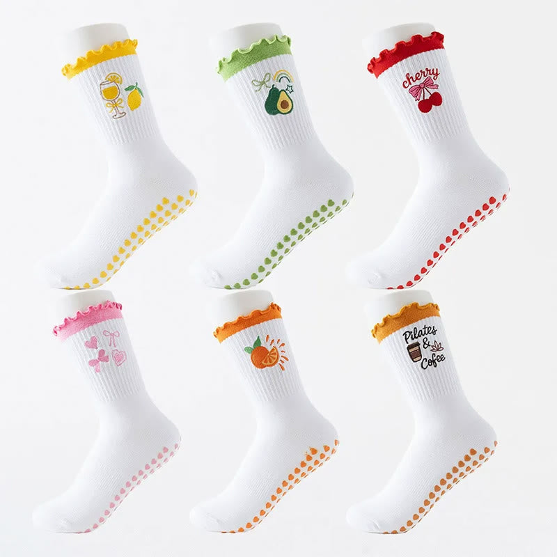 Fruit Series Grip Socks(3 Pairs) - image 1