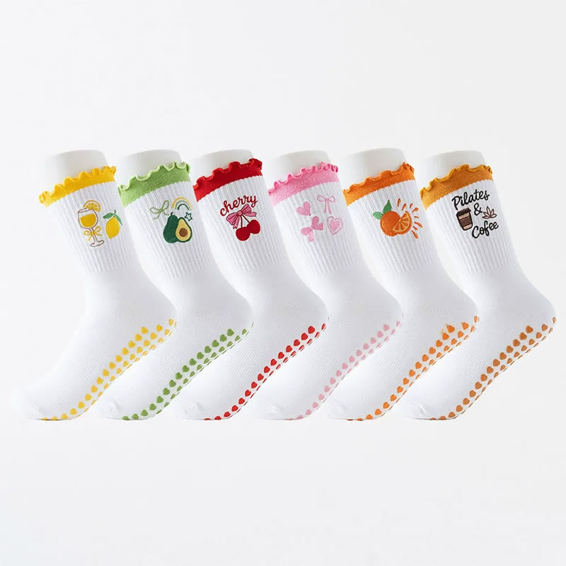 Fruit Series Grip Socks(3 Pairs) - image 0
