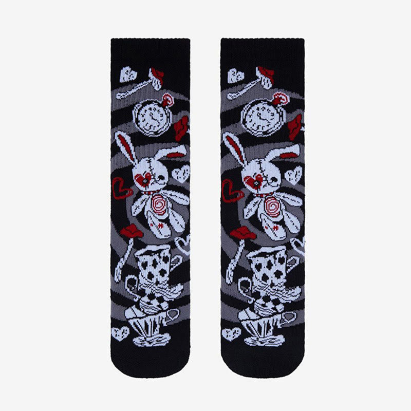Skulls Skeletons Quarter Socks(3 Pairs) - image 3