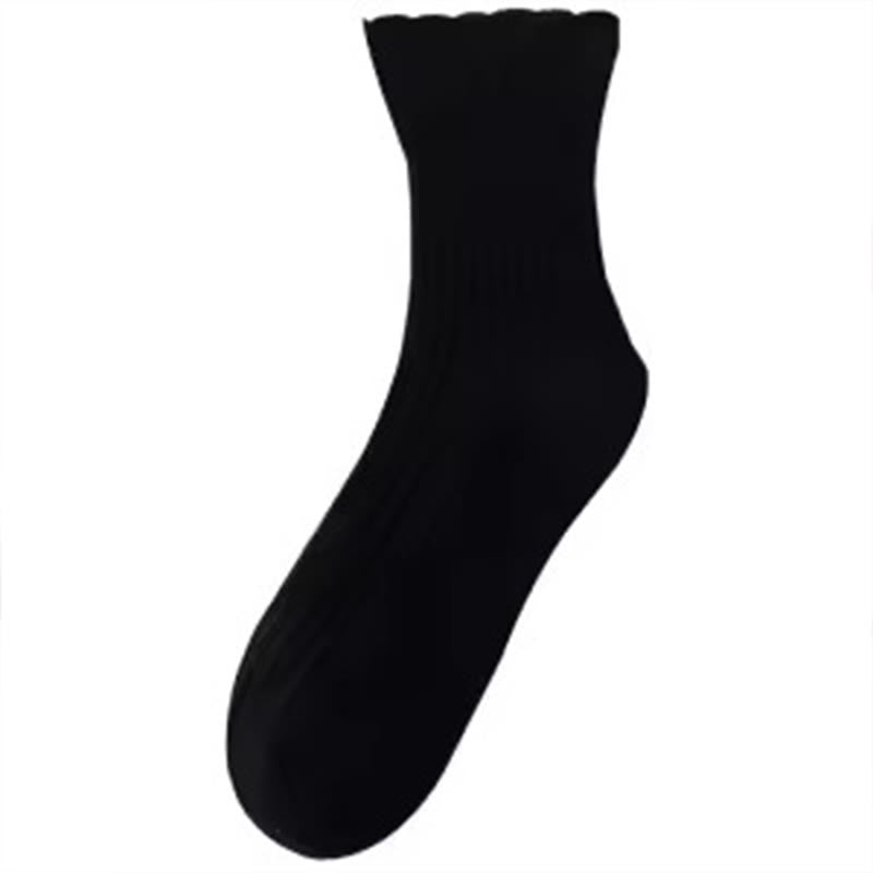 High Elasticity Sleep Socks(8 Pairs) - Black - EU36-39(US3-6) - image 6