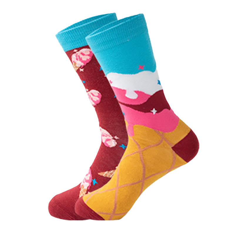 Color Blocked Quarter Socks(5 Pairs) - image 1