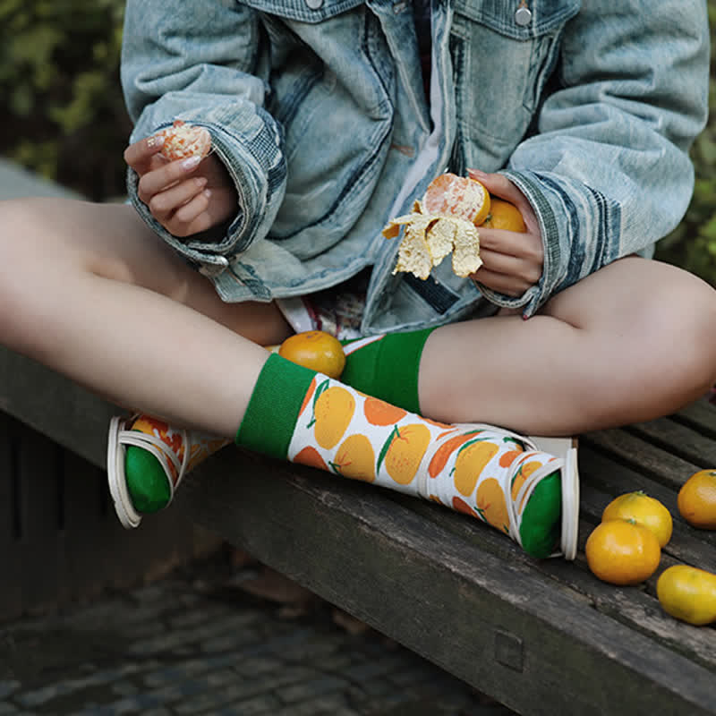 Citrus Quarter Socks - image 1