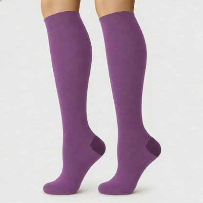 Polka Dot Purple Series Compression Socks(6 Pairs) - image 5