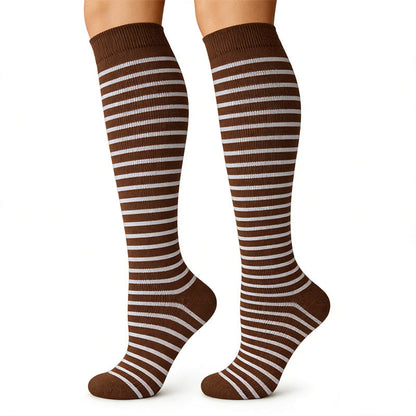 Polka Dot Purple Series Compression Socks(6 Pairs) - image 7