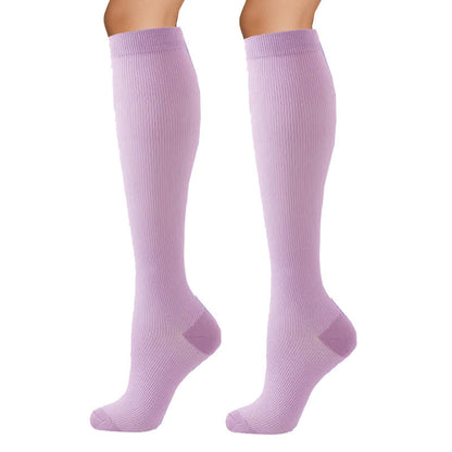 Polka Dot Purple Series Compression Socks(6 Pairs) - image 2