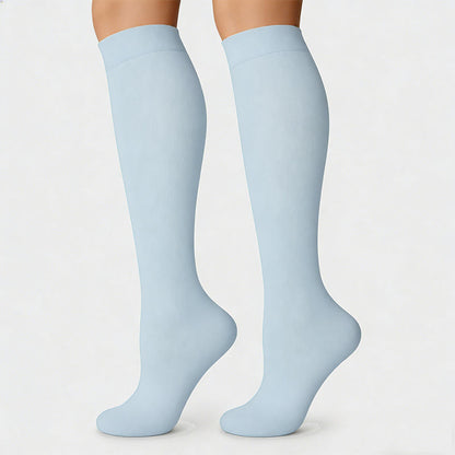 Bright Solid Color Compression Socks(6 Pairs) - image 6