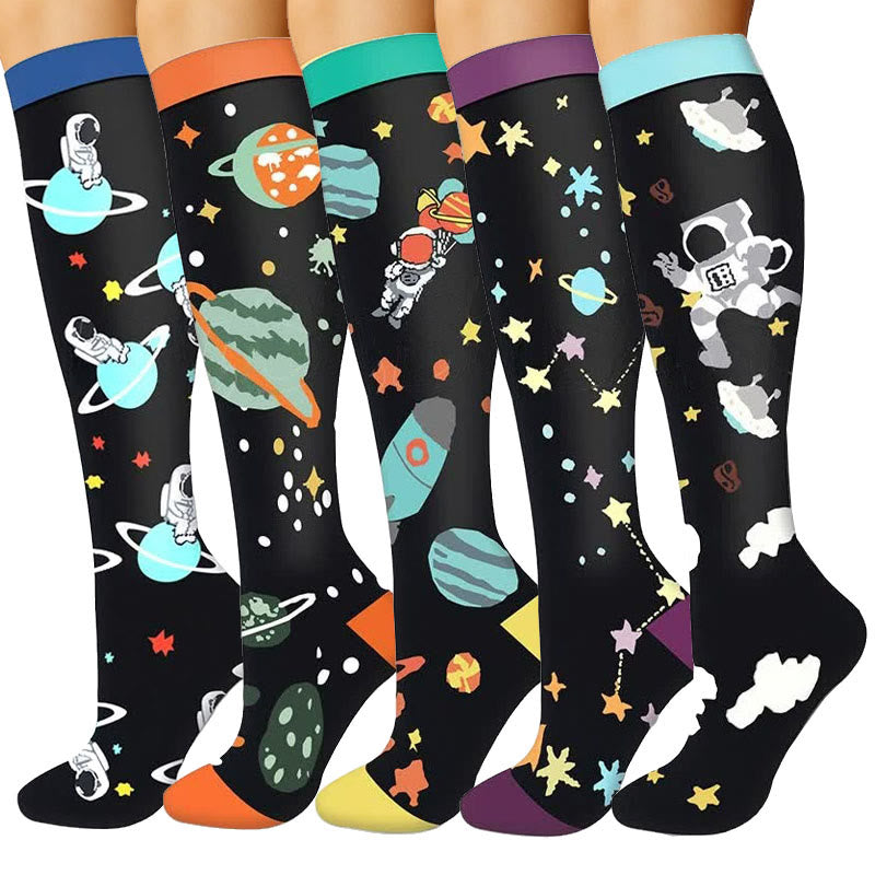 Astronaut Compression Socks(5 Pairs) - image 1