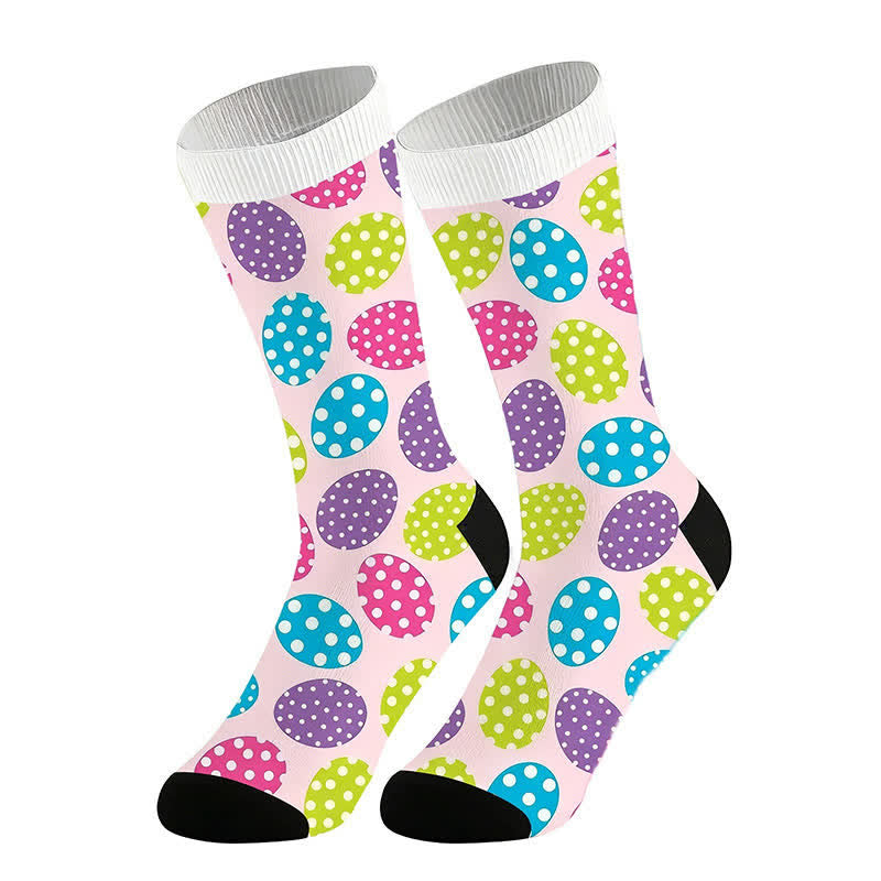 Oval Dot Quarter Socks(2 Pais) - Pink - EU36-44(US3-10) - image 6