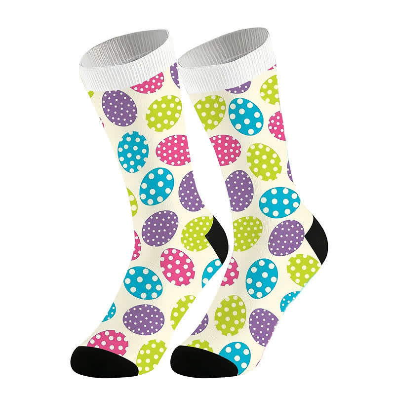Oval Dot Quarter Socks(2 Pais) - Beige - EU36-44(US3-10) - image 3