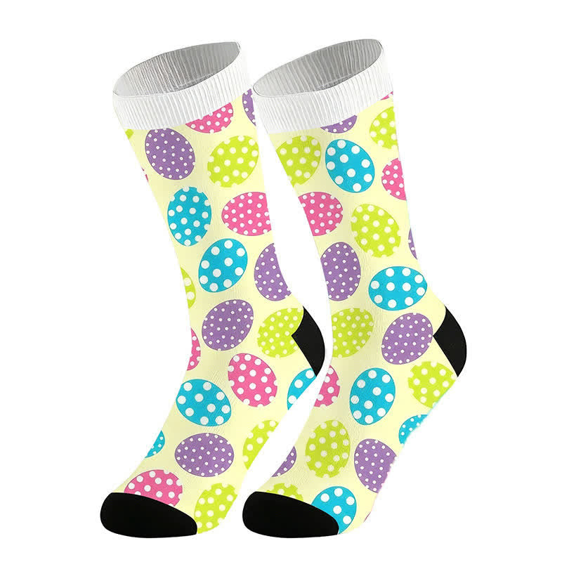 Oval Dot Quarter Socks(2 Pais) - Yellow - EU36-44(US3-10) - image 5