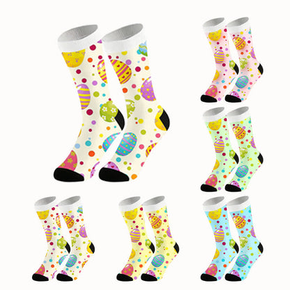 Pastel Easter Egg Quarter Socks - image 1