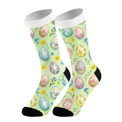 Pastel Easter Egg Quarter Socks(2 Pairs) - Green - EU36-44(US3-10) - image 4