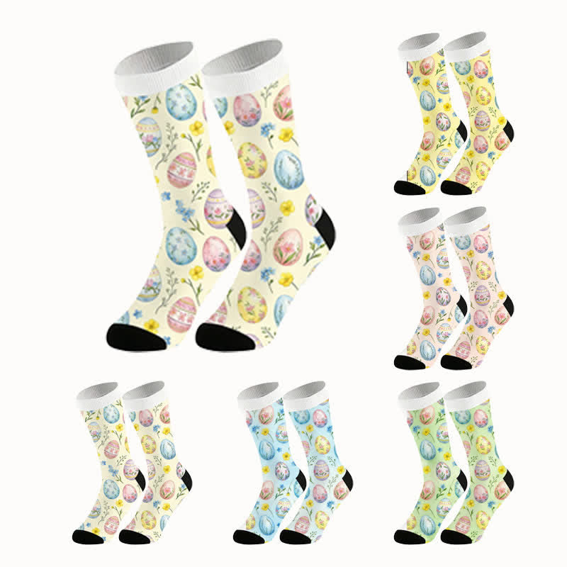 Pastel Easter Egg Quarter Socks(2 Pairs) - image 1