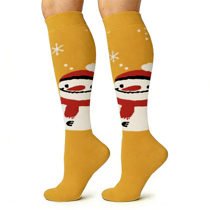 Elk Snowman Bear Compression Socks(6 Pairs) - image 7