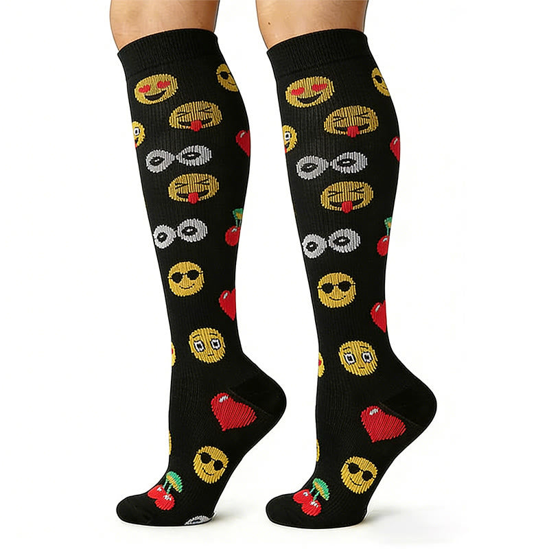 Fun Print Compression Socks(4 Pairs) - image 4