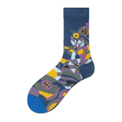 Stylish Printed Quarter Socks(3 Pairs) - image 8