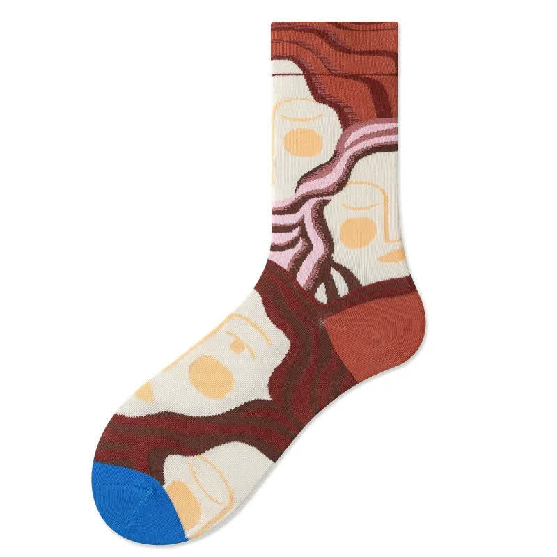 Stylish Printed Quarter Socks(3 Pairs) - image 10