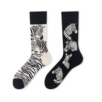 Funny Zebra Quarter Socks - image 1