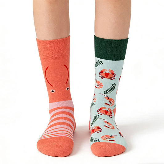 Crab Shrimp Quarter Socks - Orange - EU36-43(US3-9) - image 0