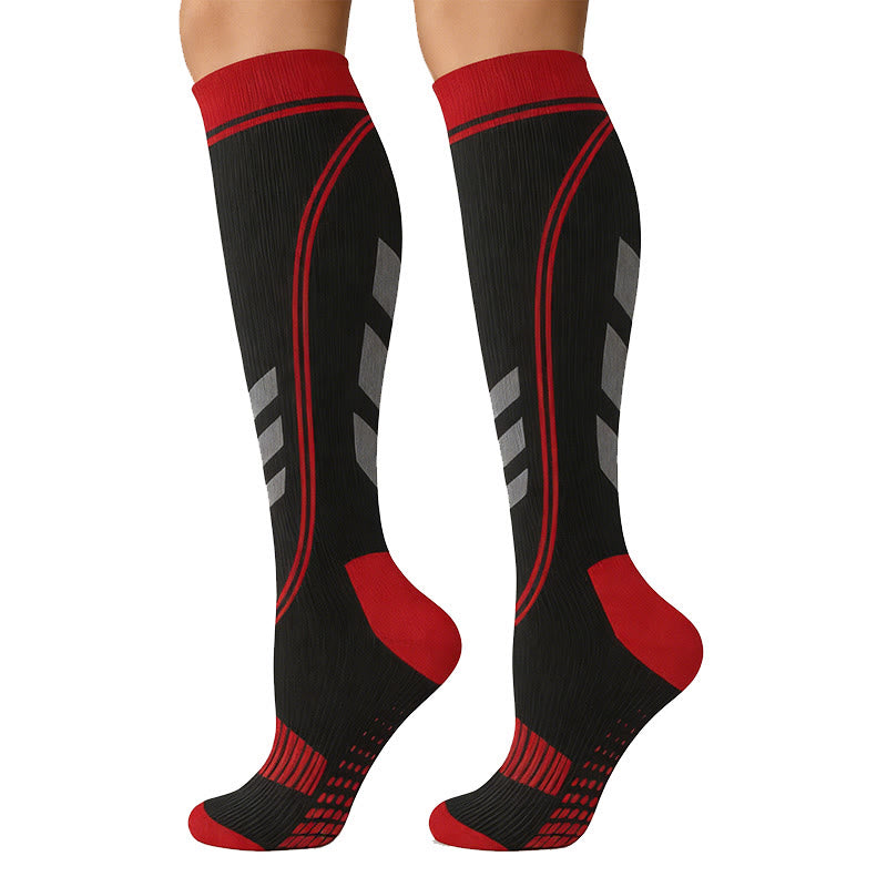 Support Sport Compression Socks(5 Pairs) - Red - S/M - image 8