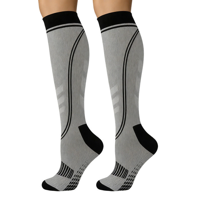 Support Sport Compression Socks(5 Pairs) - Grey - S/M - image 7