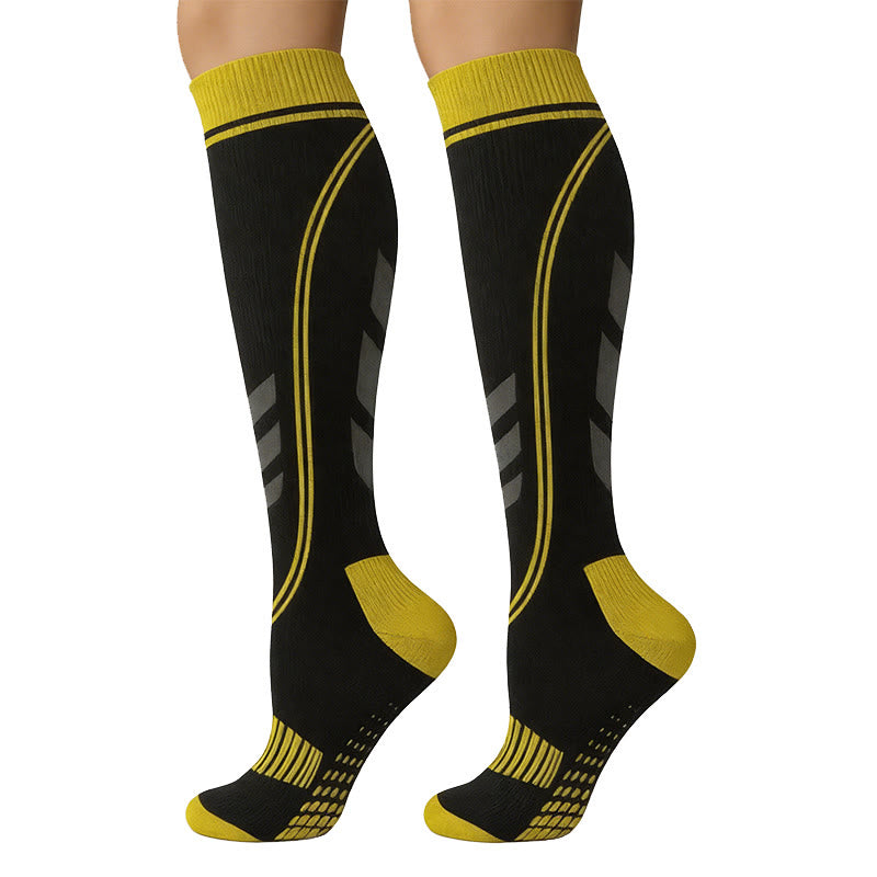 Support Sport Compression Socks(5 Pairs) - Yellow - S/M - image 9