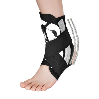 Spring Foot Support Protection Ankle Brace - Grey - M - image 1
